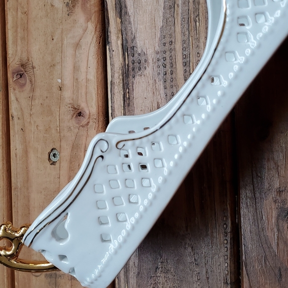 2 porcelain treasure flatware holders - Picture 5 of 16